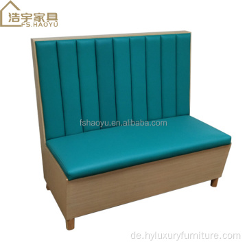 Samt-Restaurant Bar Booth Sofa Loveseat